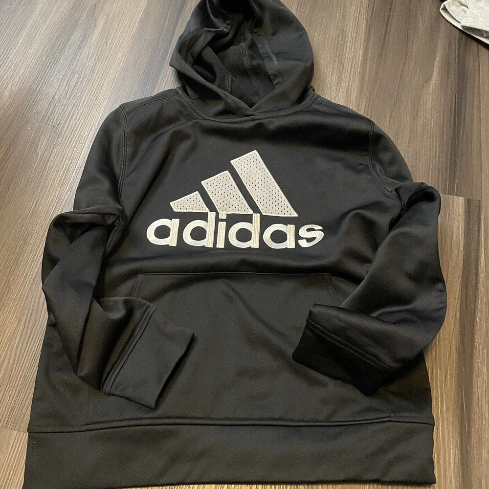 Adidas Hoodie Youth Size Medium 10/12 Black